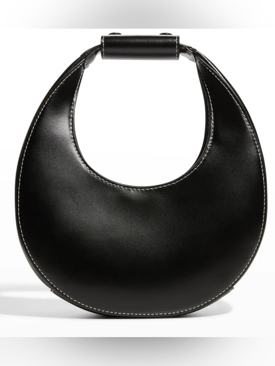 STAUD Handbags - Staud Black Leather Mini Moon Bag